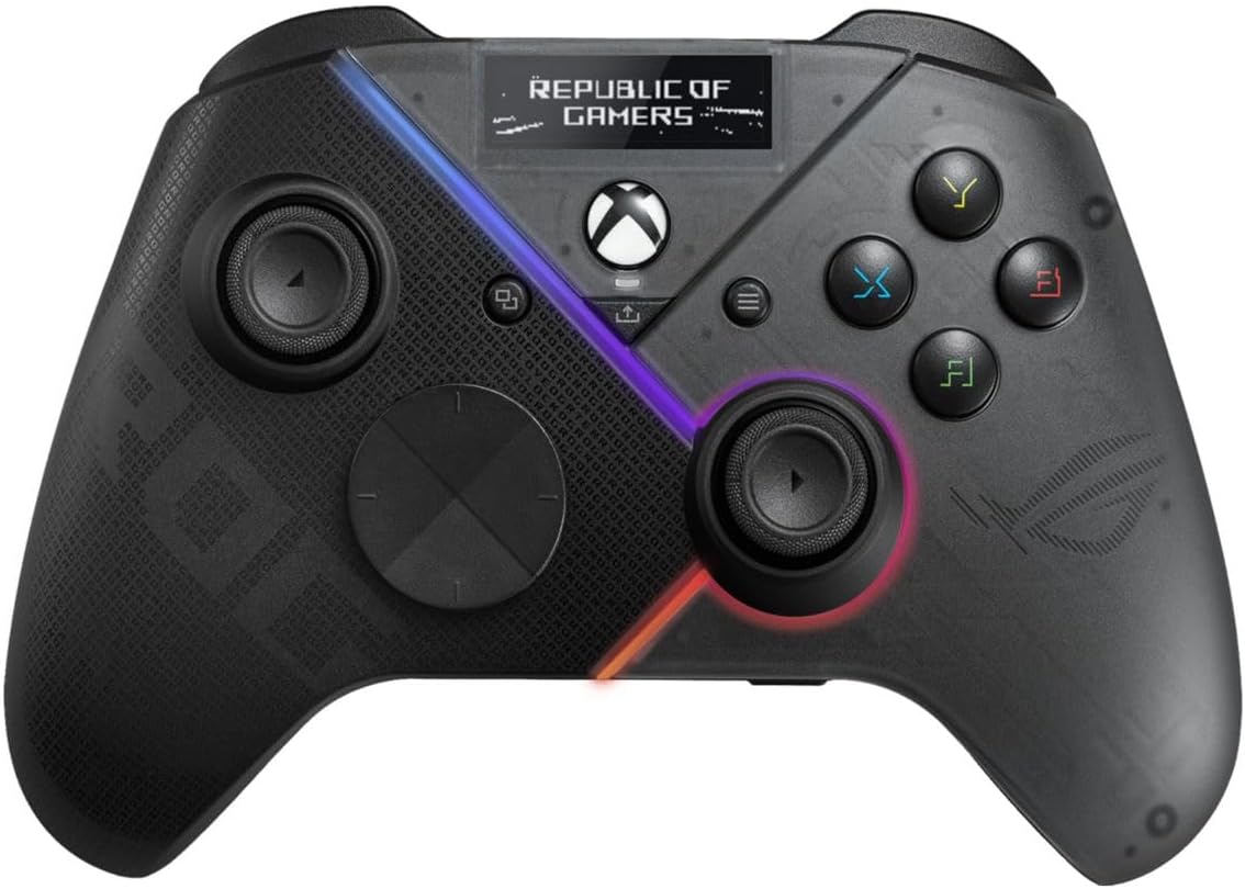 ROG Raikiri Pro ゲームパッド - PC＆Xbox対応・有機ELディスプレイ・カスタマイズ可能・有線/無線接続