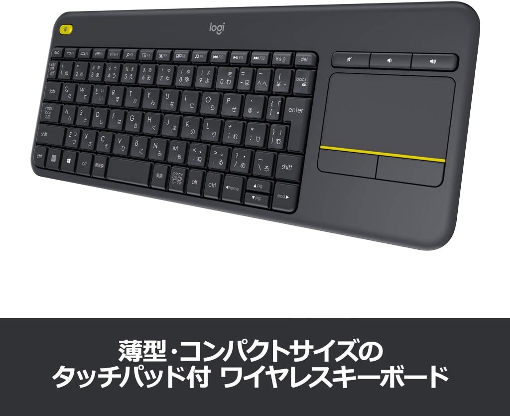 ロジクール ワイヤレス タッチキーボード K400pBK 国内正規品
