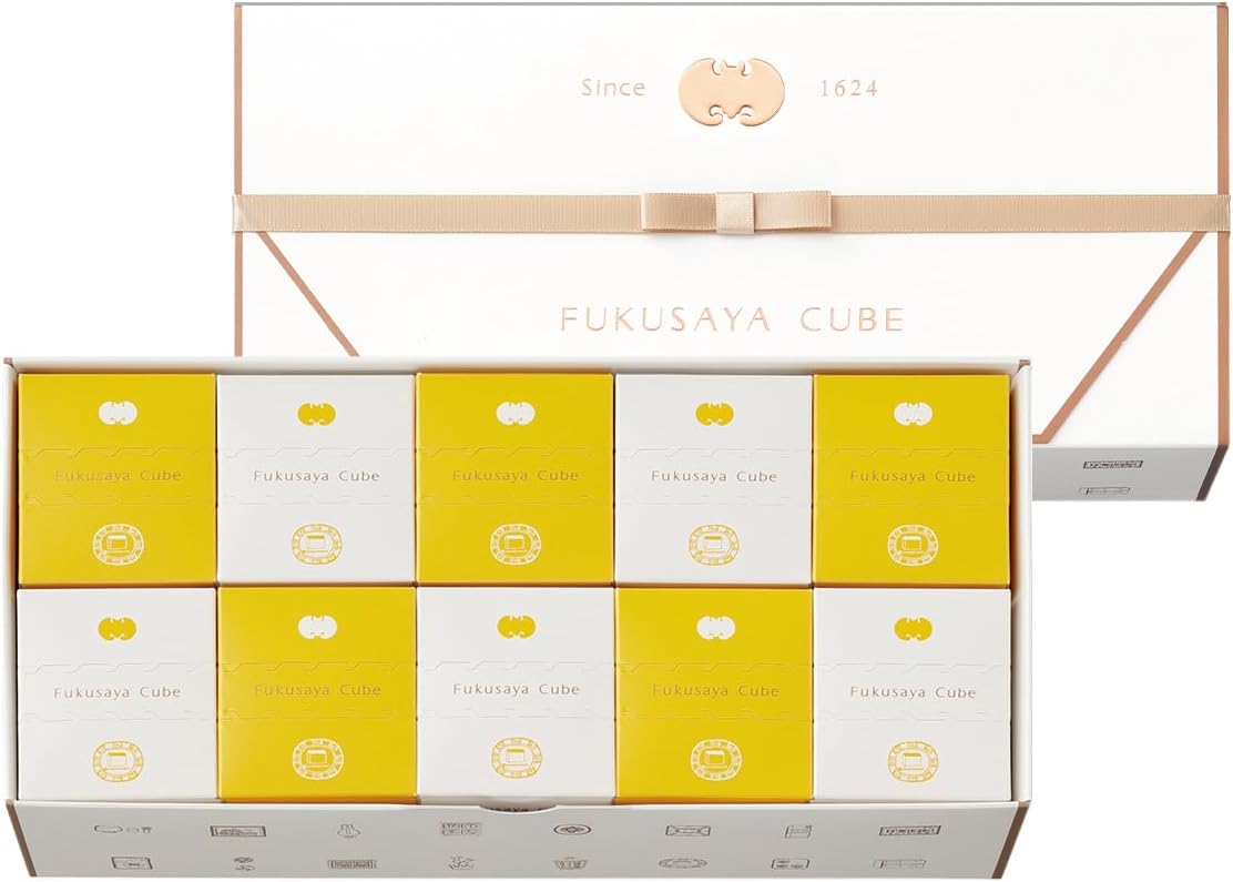福砂屋 カステラキューブギフトセット 10個入（手提げ袋付き）
