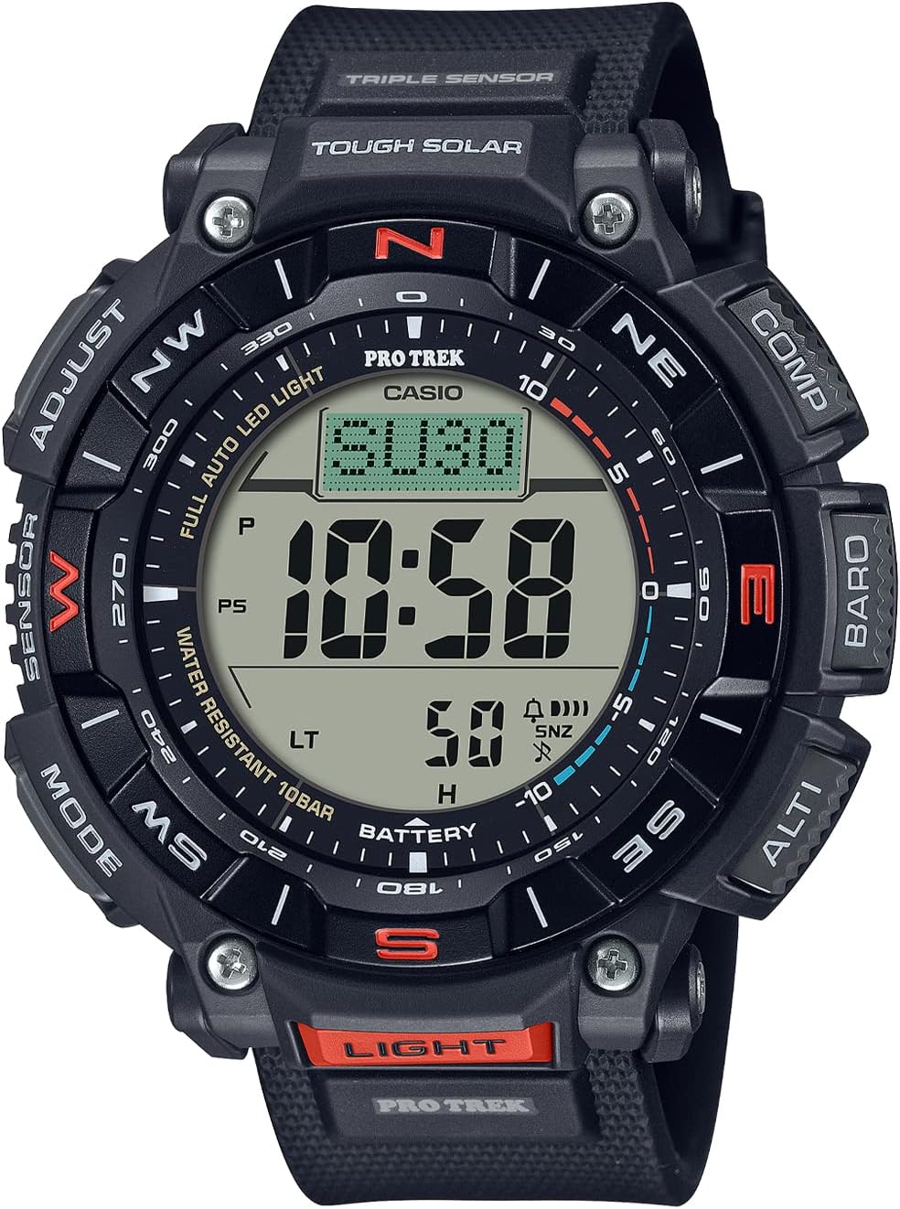 クライマーライン ソーラー腕時計 PRG-340-1JF メンズ ブラック【国内正規品】