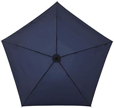 晴雨兼用カーボン骨折りたたみ傘 Pentagon72 72g ナノ撥水 メンズ用 ネイビー