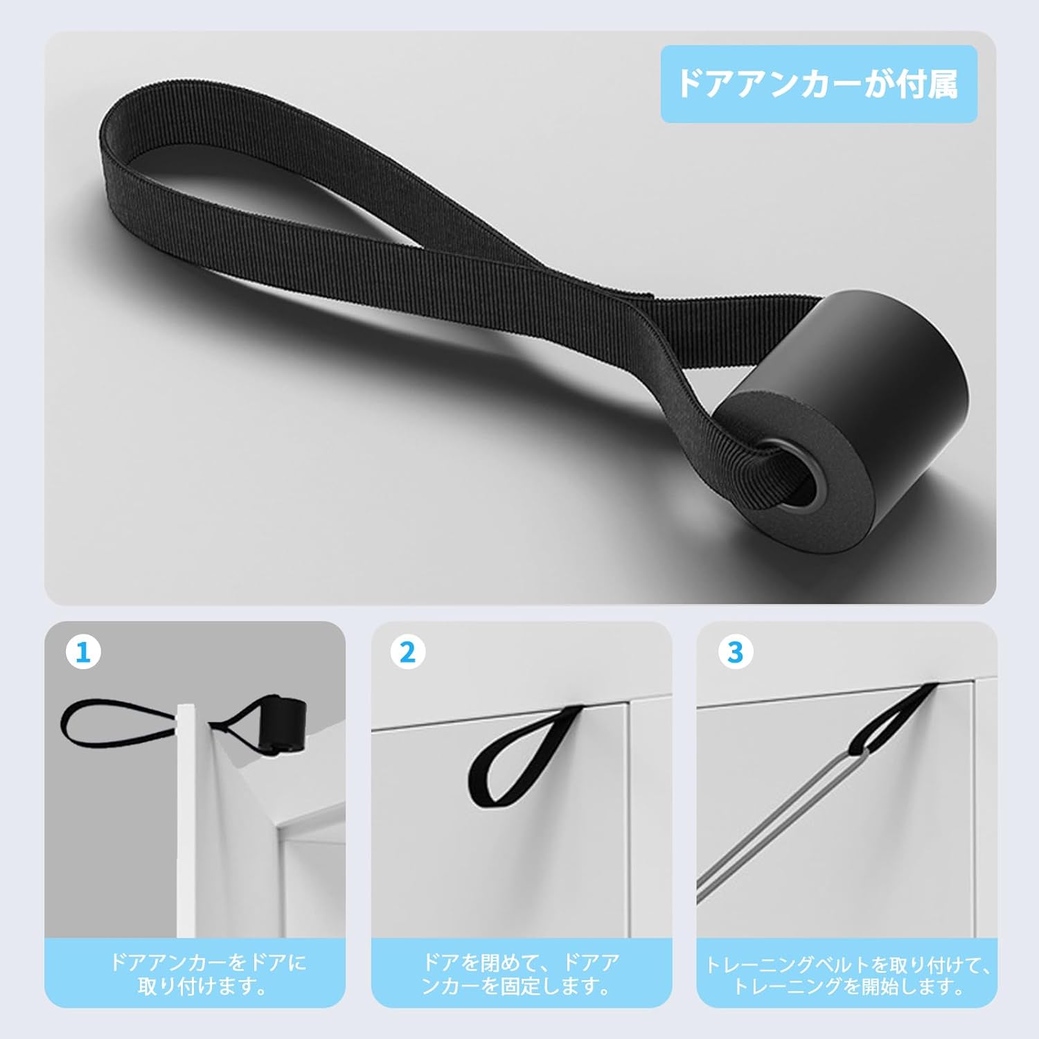 自宅用フィットネス トレーニングチューブセット 50kg強度調整可能 収納袋付き