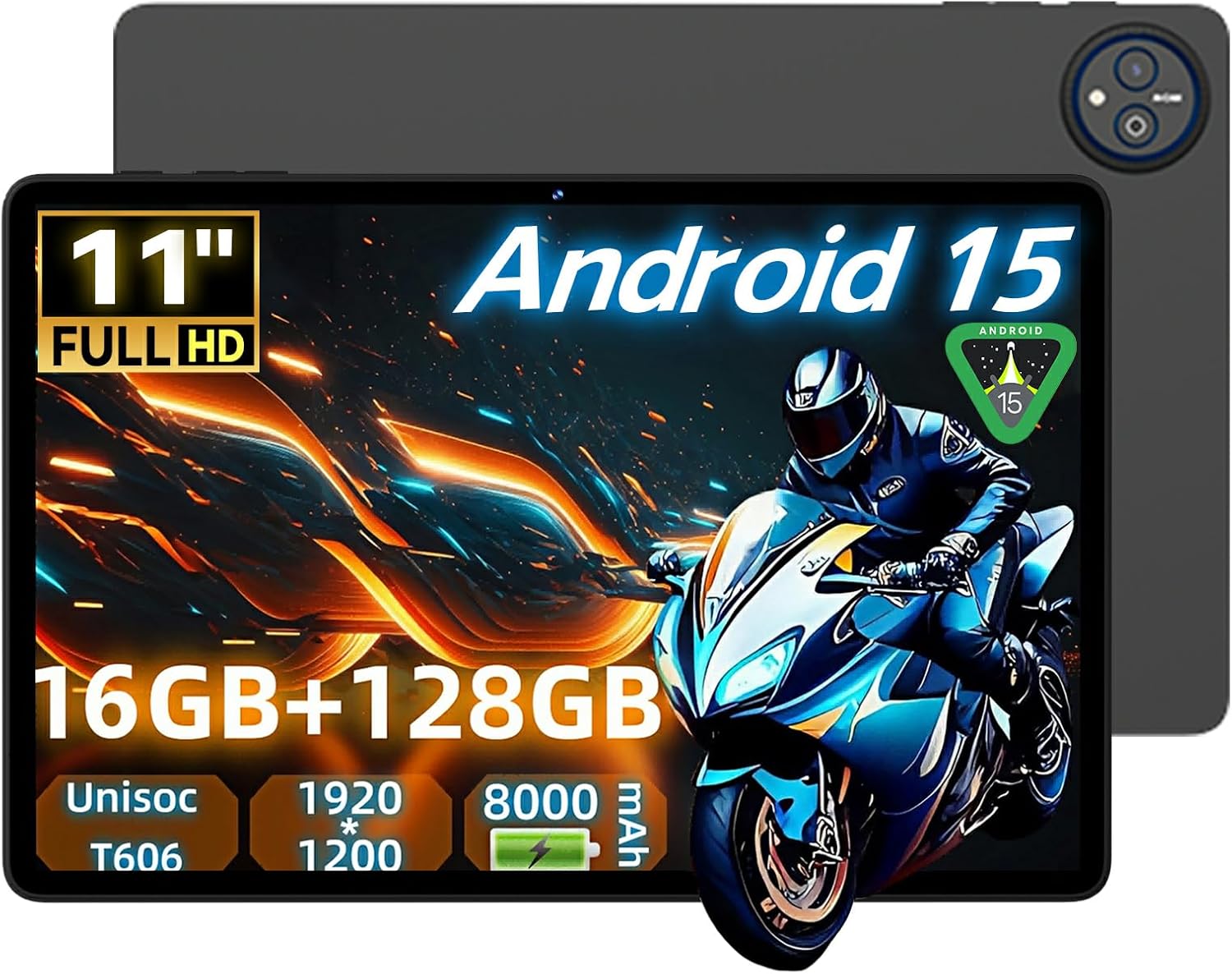 Android 15 タブレット 10インチ Wi-Fiモデル 8000mAh 16GB+128GB GPS対応