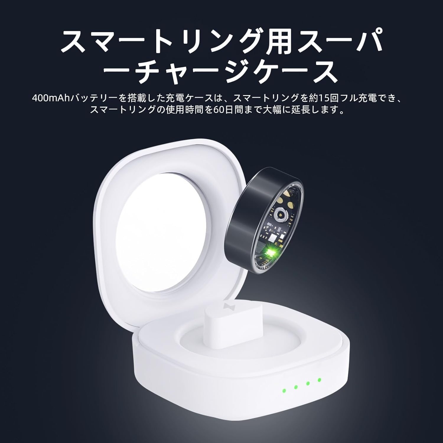 健康管理スマートリング 2024年新モデル Android/iPhone対応 8運動モード IP68防水 男女兼用