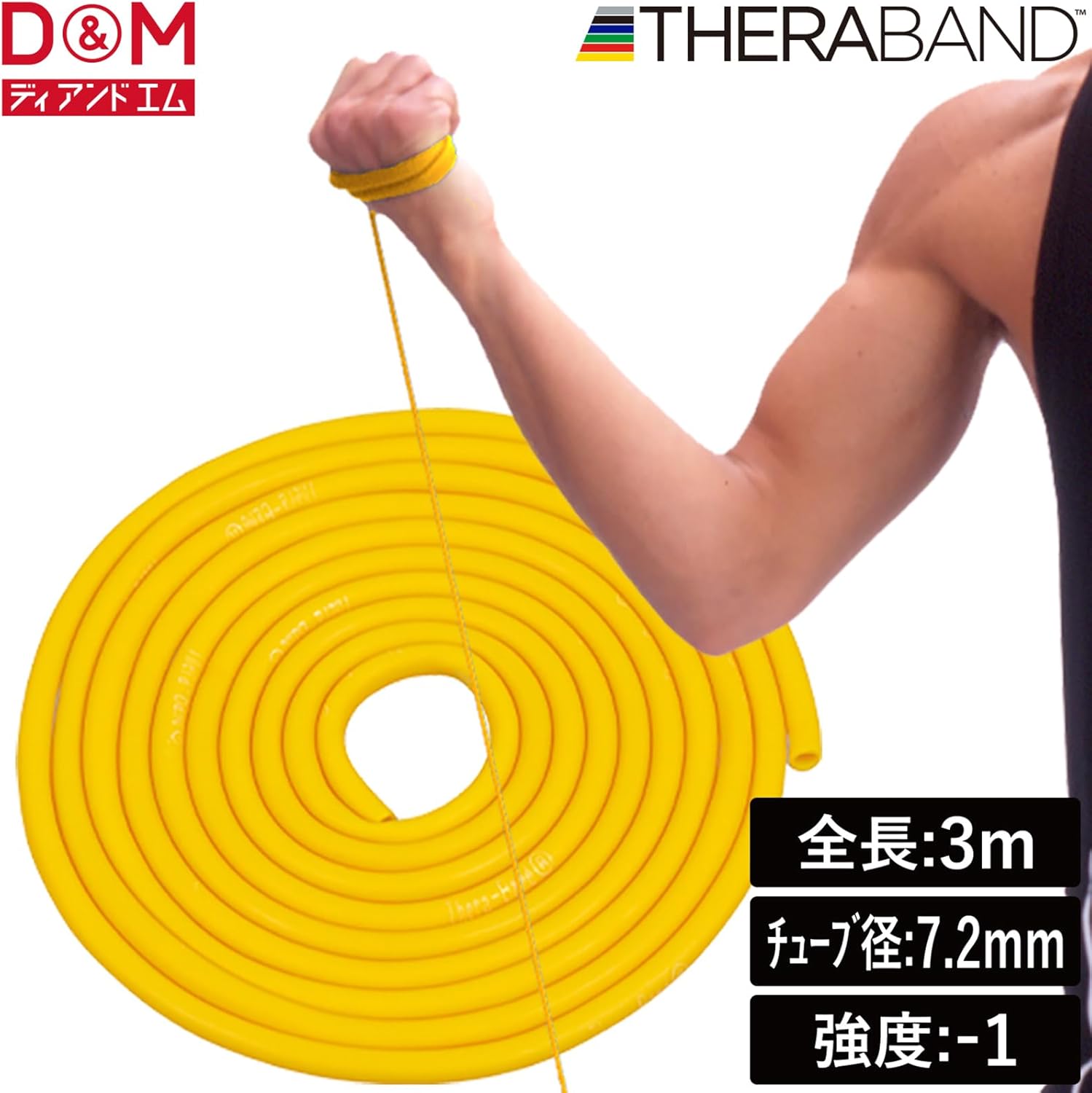 トレーニングバンド 3m セラバンド レジスタンスバンド 筋トレ用 マニュアル付