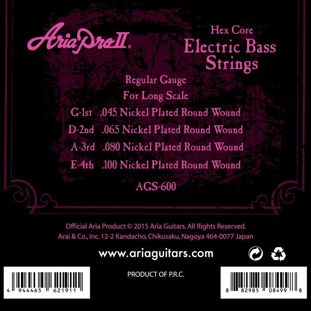 ロングスケール用ベース弦 AriaProII AGS-600