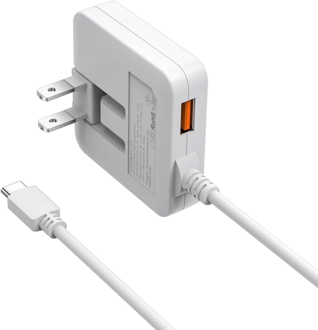 PD20W 急速充電器 USB-C ACアダプター 折畳みプラグ PSE認証 軽量 スマホ対応