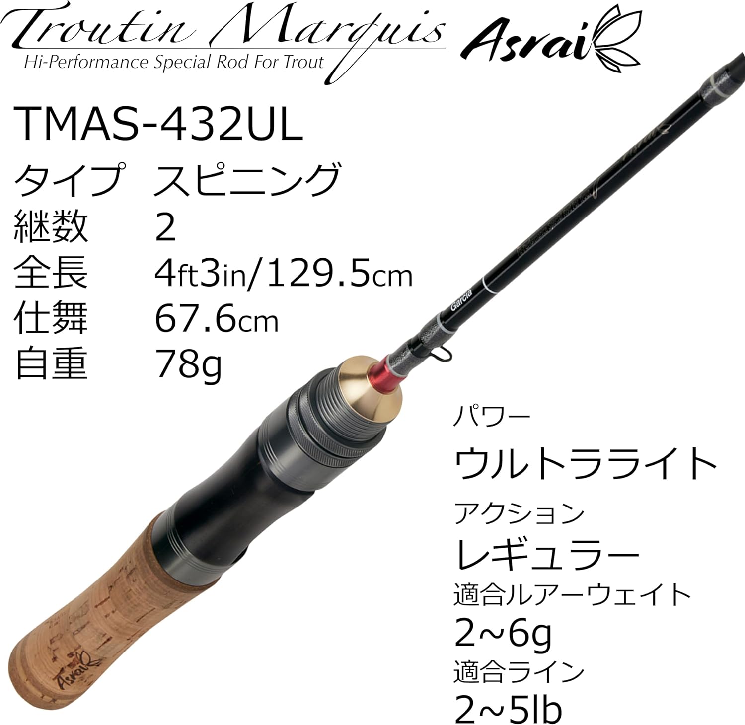 トラウト用 Abu Garcia トラウティンマーキスアスレイ 各種