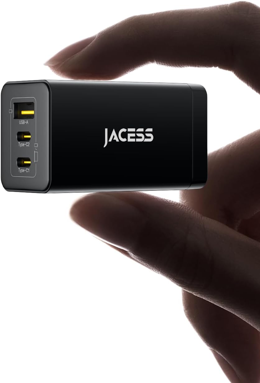 急速充電器 65W USB Type-C 【超軽量・3台同時充電・折りたたみ式】 GaNIII技術対応 iPhone/Android/MacBook用
