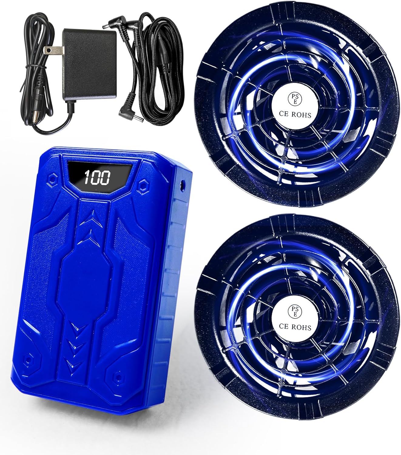 猛暑対策用空調作業服ファンバッテリーセット 40V/30000mAh 連続20時間稼働 日本製ブラシレスモーター