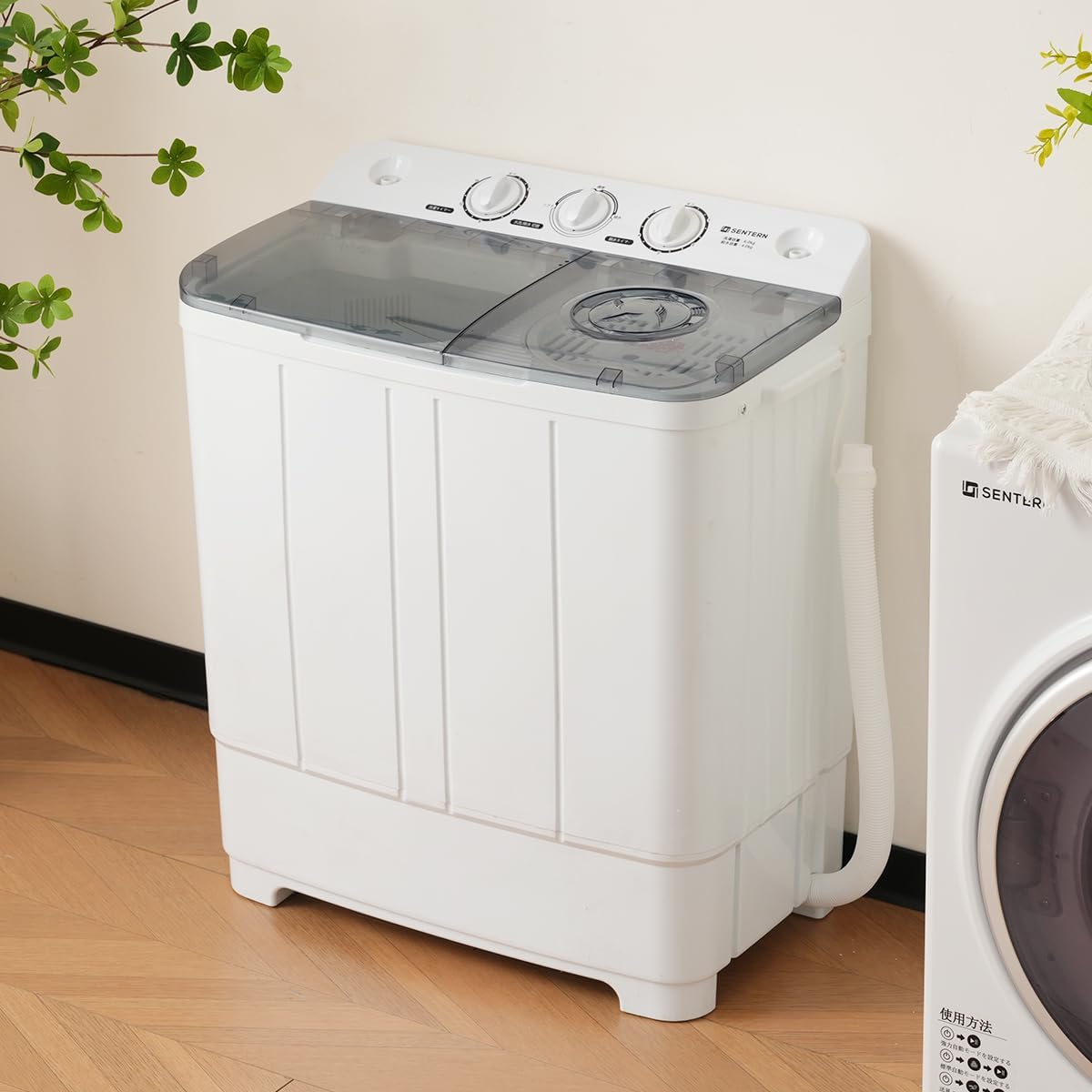 二槽式洗濯機 小型6kg/脱水4kg 省エネ タイマー機能 コンパクトタイプ