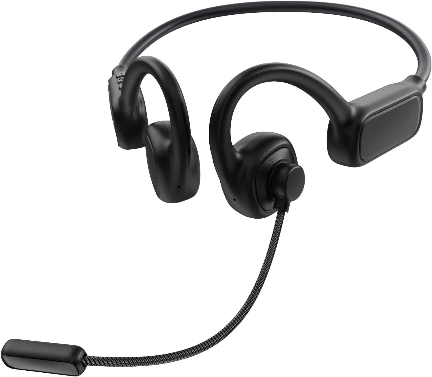 ビジネス向け Bluetooth5.4 ヘッドセット マイク付き オープンイヤー ENCノイズキャンセリング 35g 超軽量 20時間再生