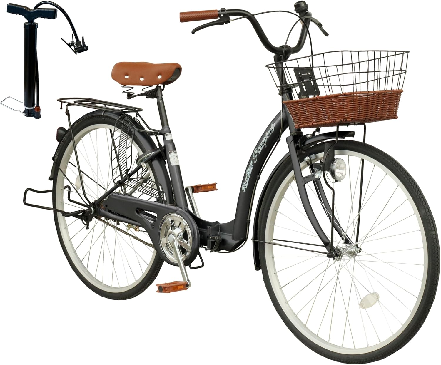 26インチ・THREE STONE折りたたみ自転車・ママチャリ・低床フレーム・通勤・通学用