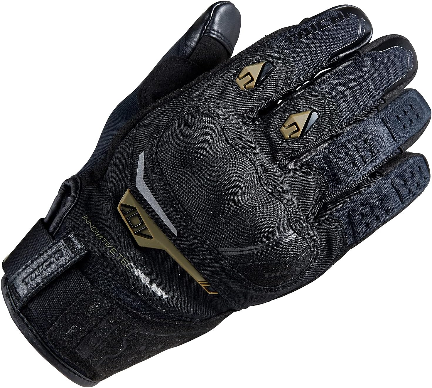 オールシーズン防水バイク用タッチパネル対応グローブ RST451 BLACK/KHAKI M