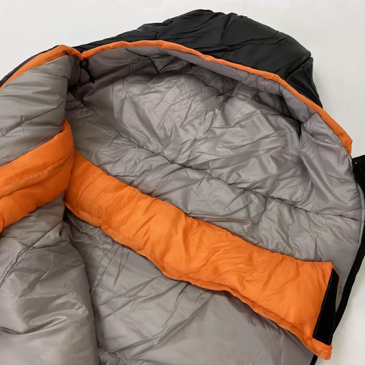 秋冬用 大人用 コールマン ノースリム マミー型 寝袋 -17.8℃ 洗濯機丸洗い可 オレンジ ブラック