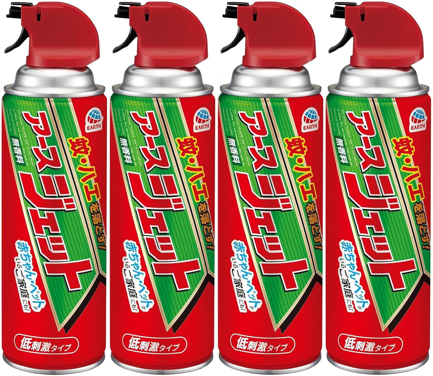害虫駆除スプレー450ml×4本セット 低刺激・無香料・防除用医薬部外品