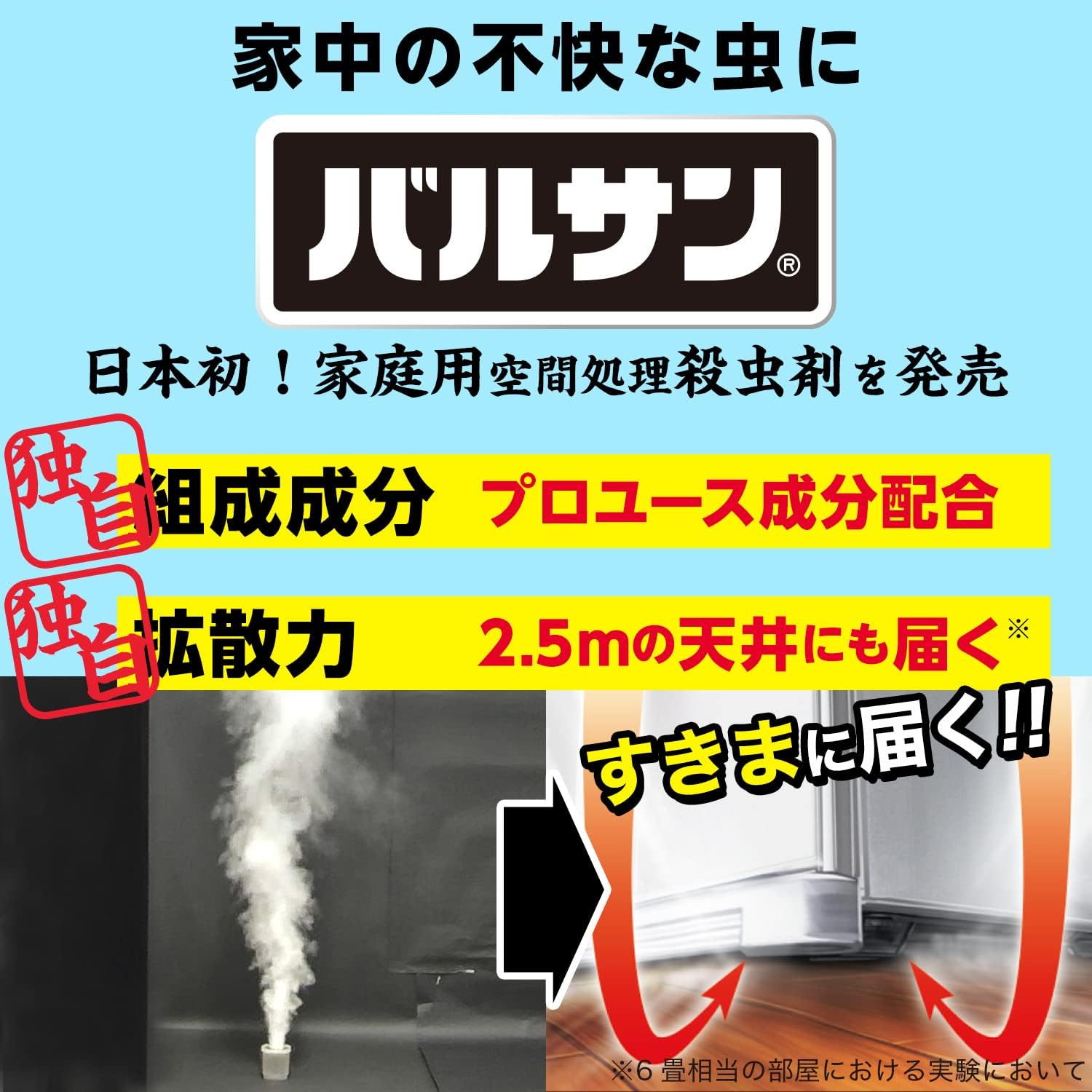 バルサン 水タイプ くん煙剤 12.5g 家庭用(6-8畳)虫駆除用