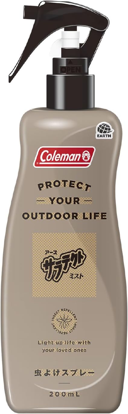アウトドア用虫よけスプレー コールマン サラテクト ミスト 200ml 蚊・アブ・トコジラミ忌避