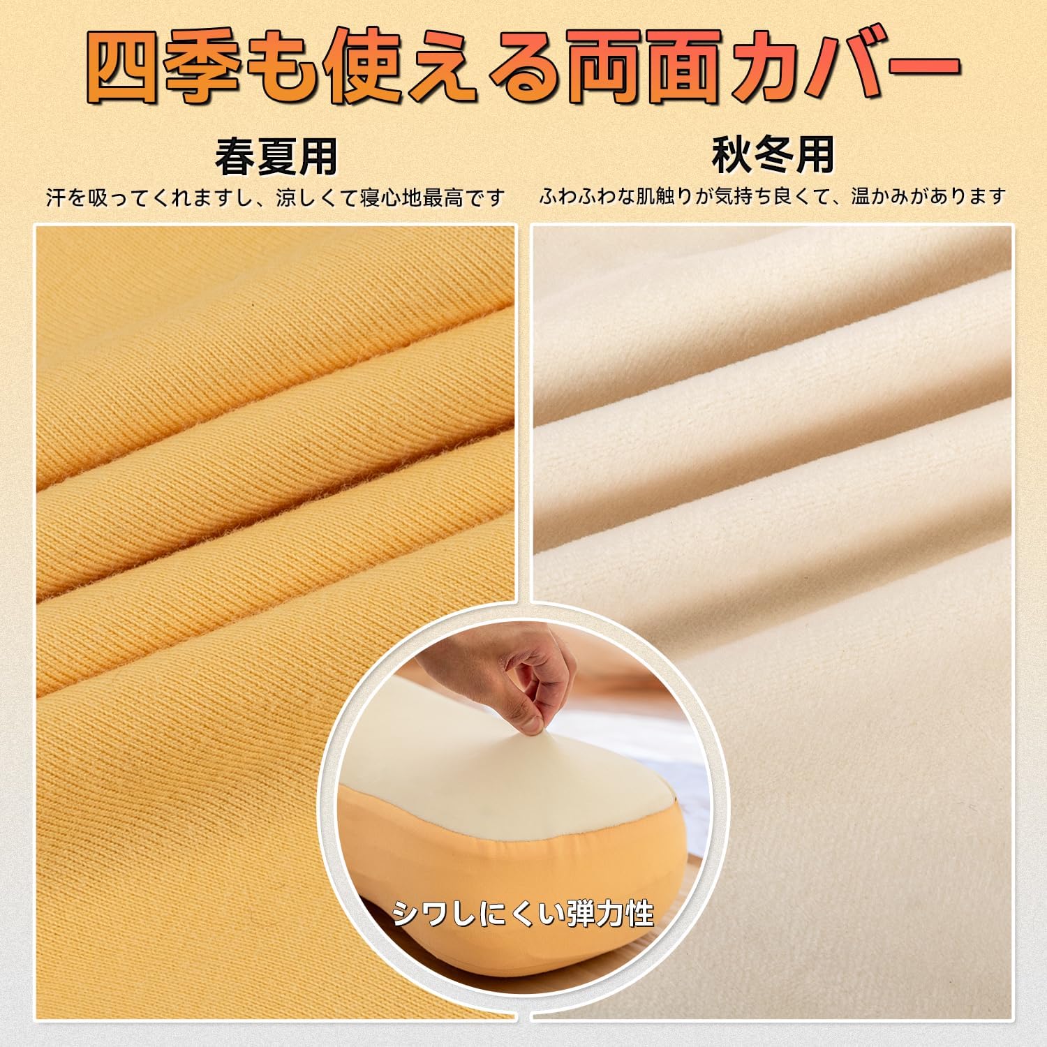 低反発ウレタンキャンプ枕 携帯収納袋付き 洗えるカバー グレー