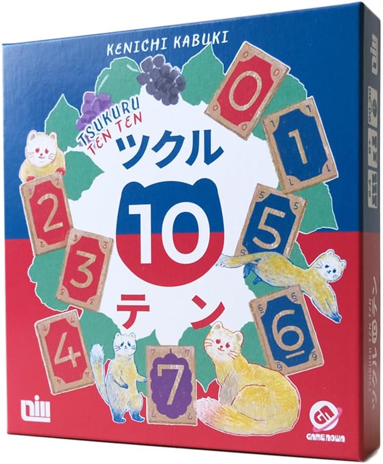 ツクル10テン ボードゲーム（木製タイル）2-4人用・8才以上対象・20-30分