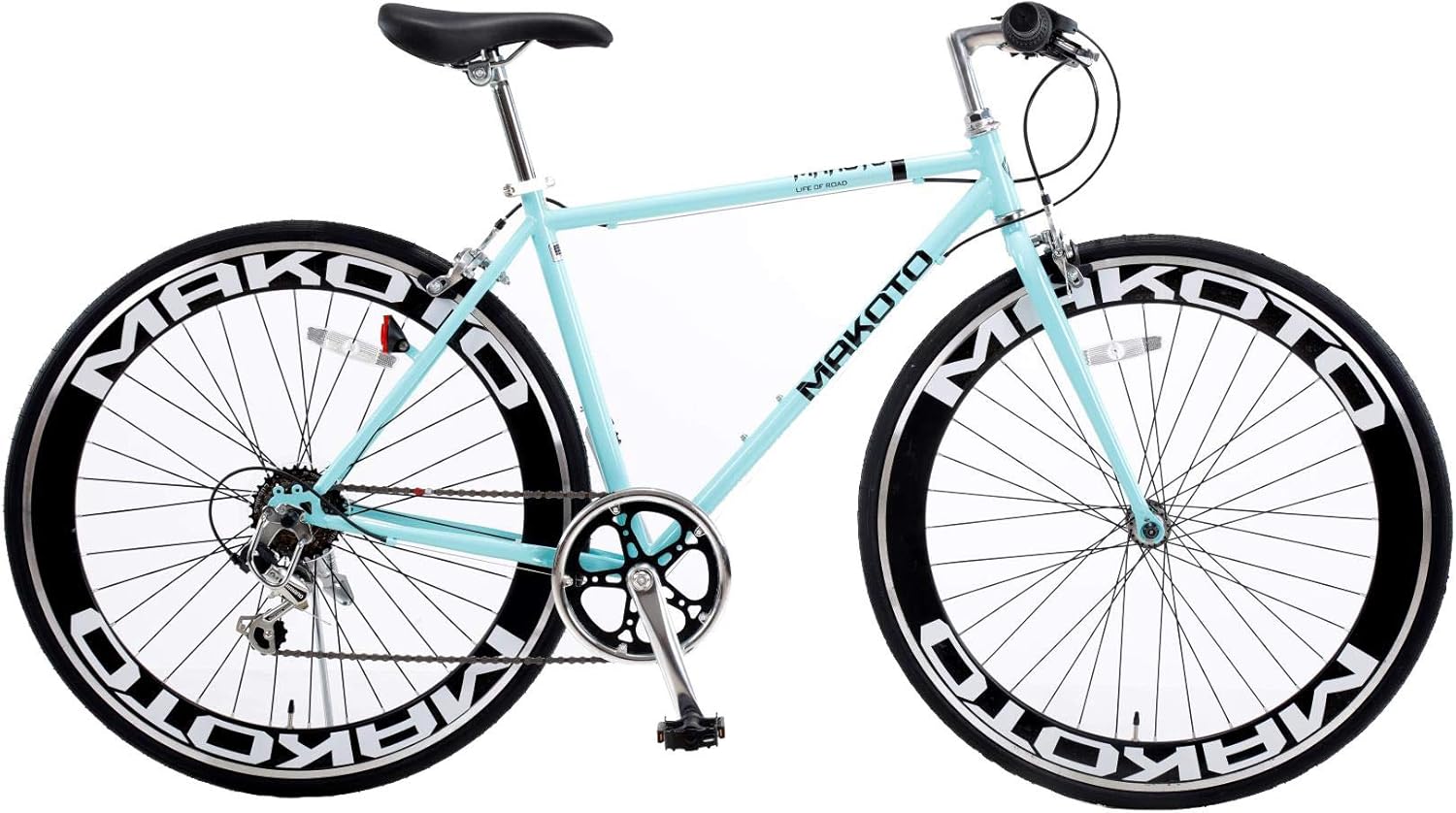 通勤通学用クロスバイク シマノ6段変速 700C 60mmディープリム