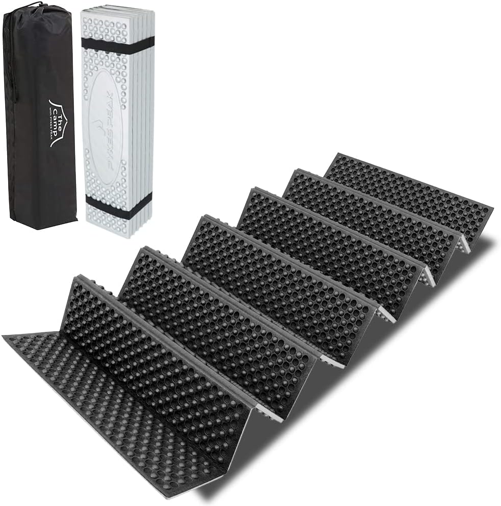 アウトドアキャンプ用 銀マット 折りたたみ 軽量 厚手 20mm XPE素材 収納袋付