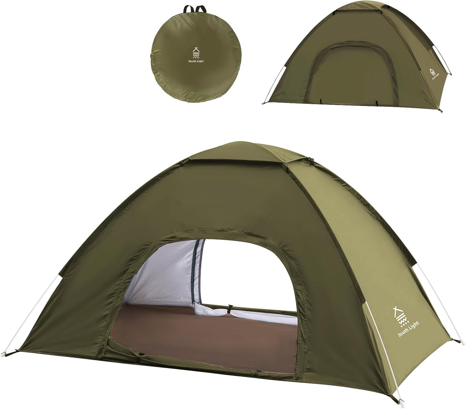 ワンタッチ簡易ポップアップテント 1-2人用 サンシェード 軽量 UVカット収納バック付き