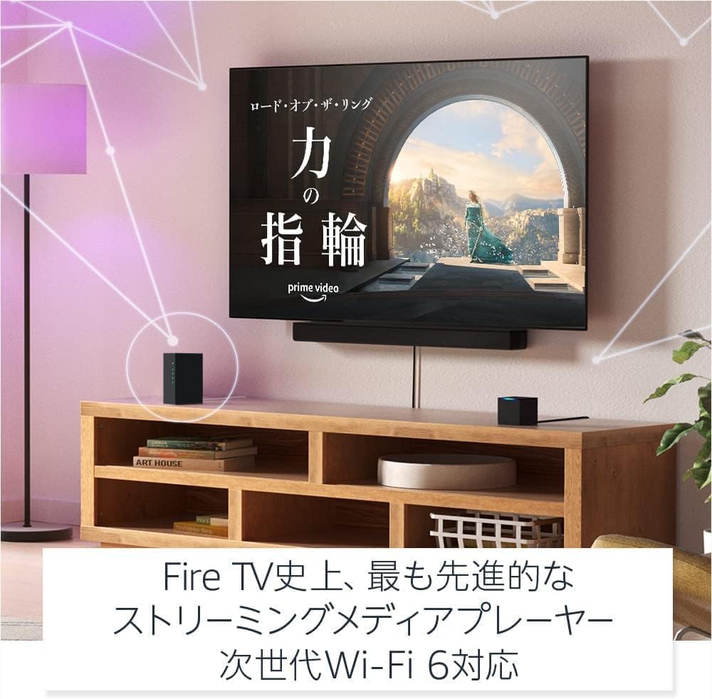 ハンズフリーのストリーミングメディアプレイヤー - Amazon Fire TV Cube
