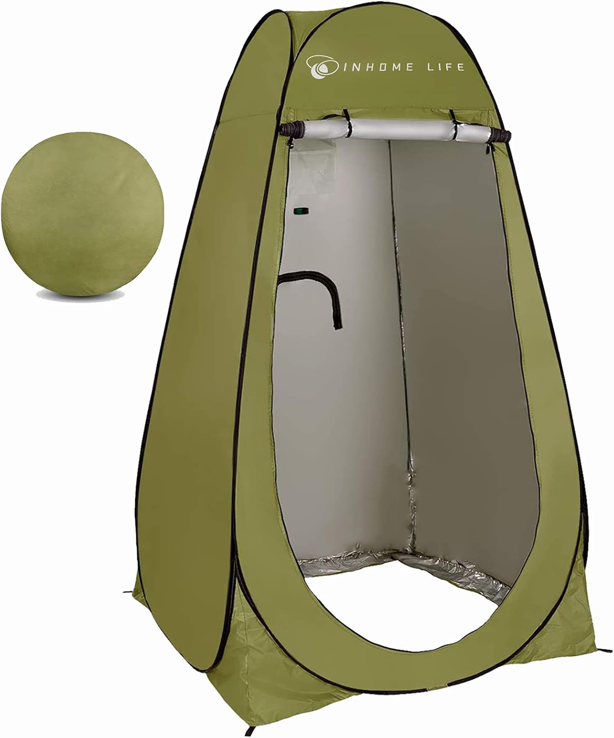 防災用 着替えテント 1門3窓デザイン 防水 UVカット 軽量 コンパクト ポップアップ 収納袋付き 120x120x190cm