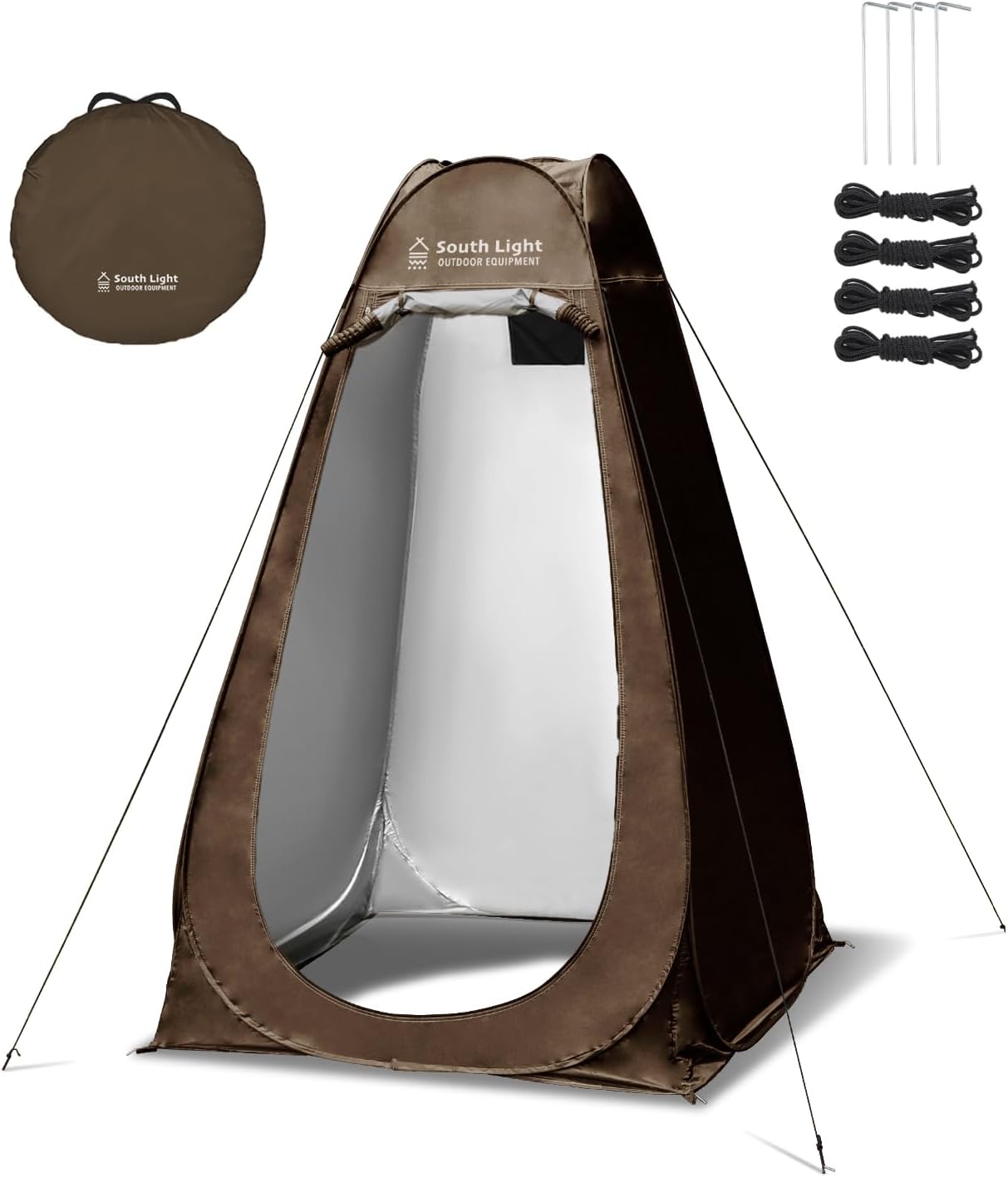 ポップアップ式プライバシーテント 着替え・簡易トイレ用 UVカット 防水 軽量 収納袋付き 190cm