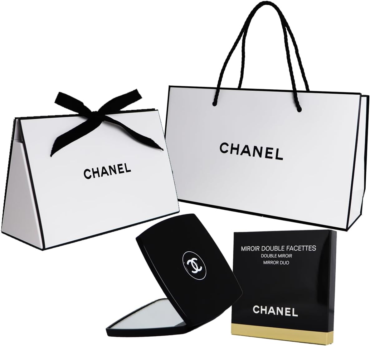 CHANEL ダブルコンパクトミラー ギフトラッピング済 国内正規品 シャネルショップバッグ付