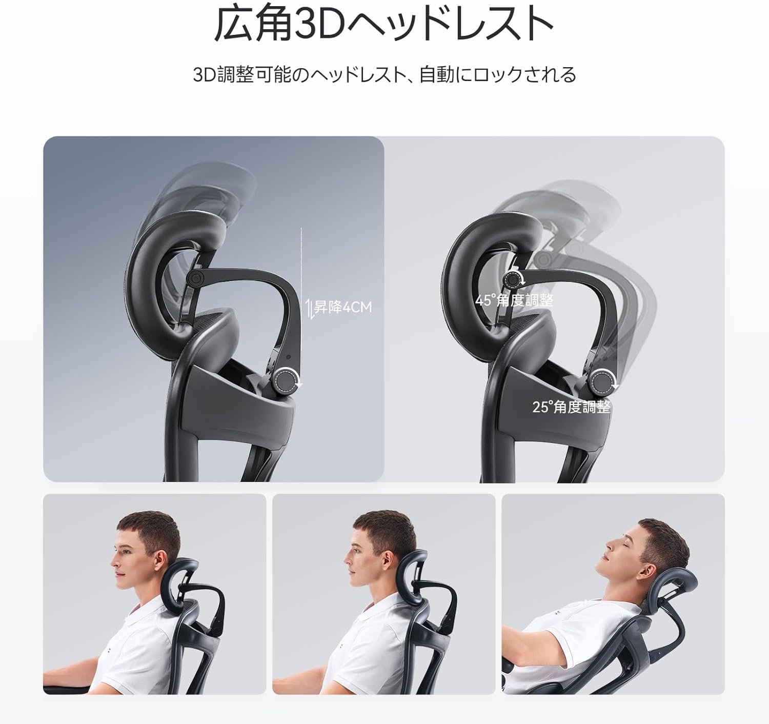 テレワークに最適なSIHOO Doro C300人間工学オフィスチェア メッシュ 通気性抜群 4段階調整 自動適応ランバーサポート ブラック