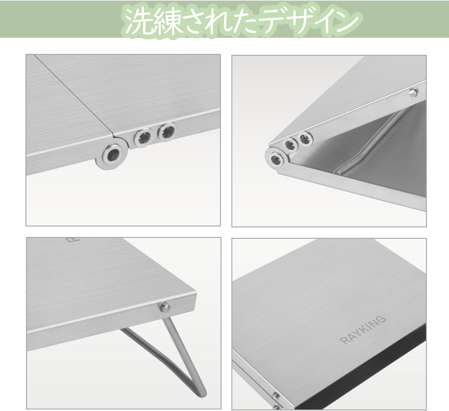 キャンプ用 折りたたみミニローテーブル コンパクトポータブル