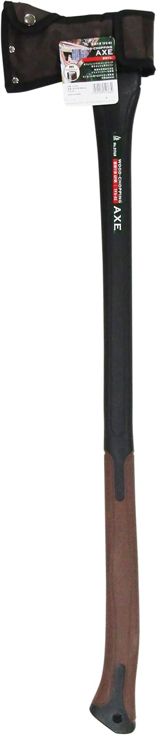 アウトドア用 グラスファイバー柄 薪割り斧 900mm 滑りにくいグリップ