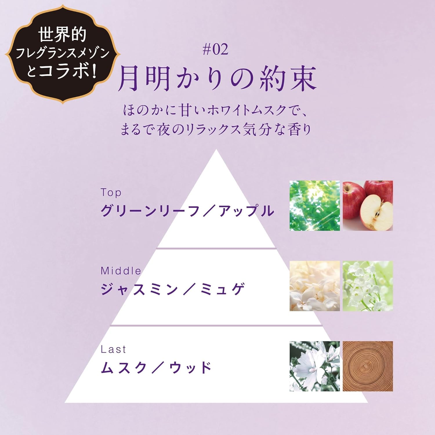ホワイトムスクの香り レノアオードリュクス柔軟剤 475mL
