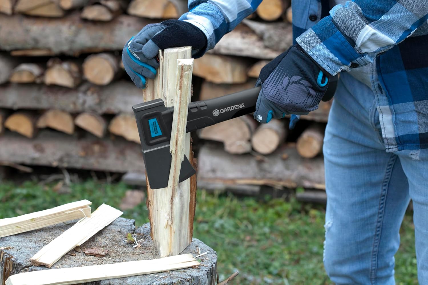 GARDENA 丸太薪割り斧 60cm 1600S 製品保証25年