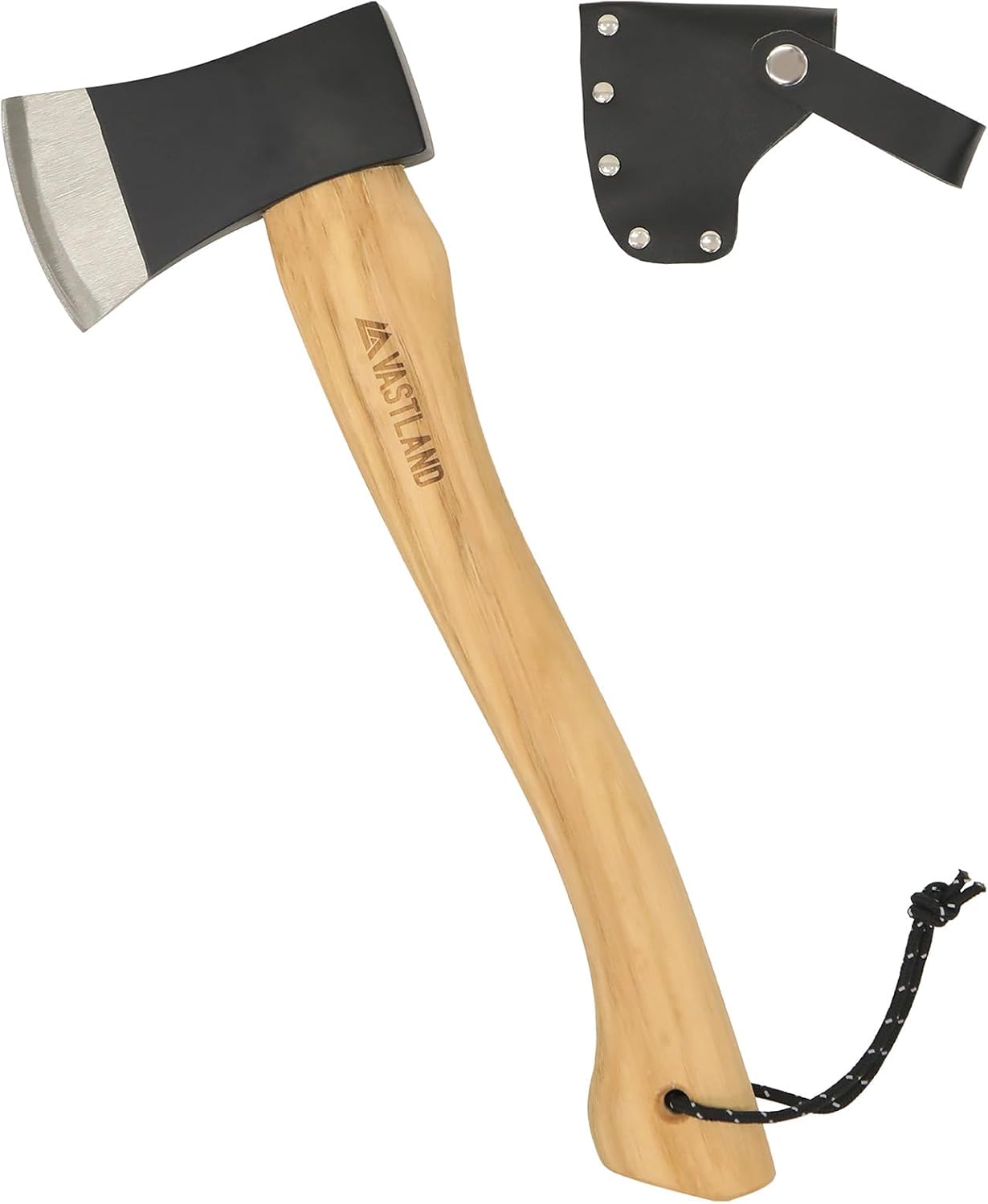 手斧 刃先鋭角研磨 北米産ヒッコリー材使用 刃先カバー付き