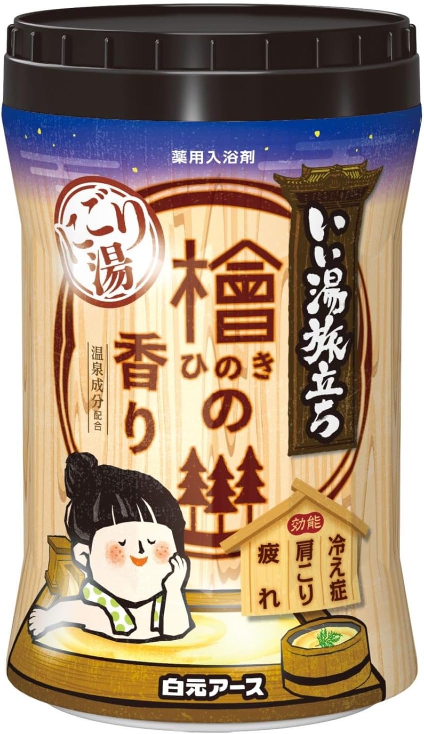 薬用入浴剤 にごり湯 檜の香り 600g