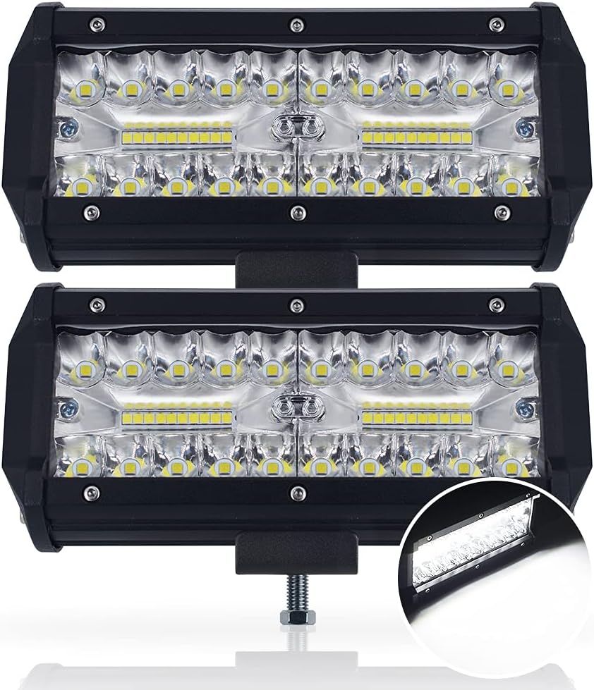 120W LED作業灯 27000LM 防水デッキライト 2個セット ディスプレイ用・トラック用