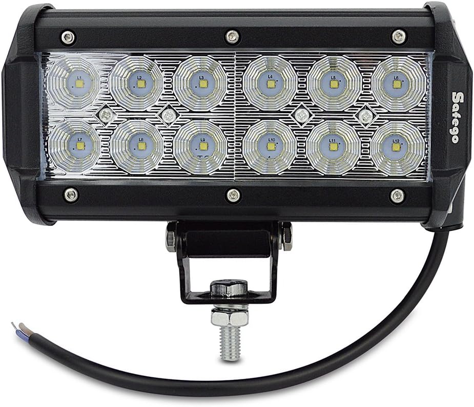 汎用36W LEDワークライト 作業灯 防水・防塵タイプ 取付金具付き 12V-24V対応