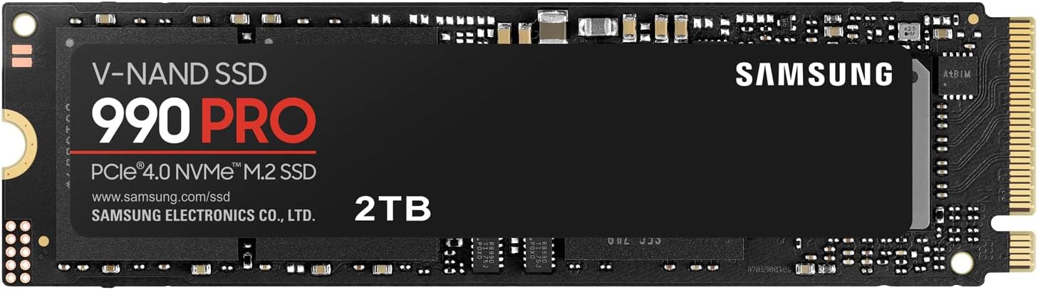 Samsung 990 PRO 2TB NVMe M.2 SSD (最大転送速度 7,450MB/秒) 国内正規保証品