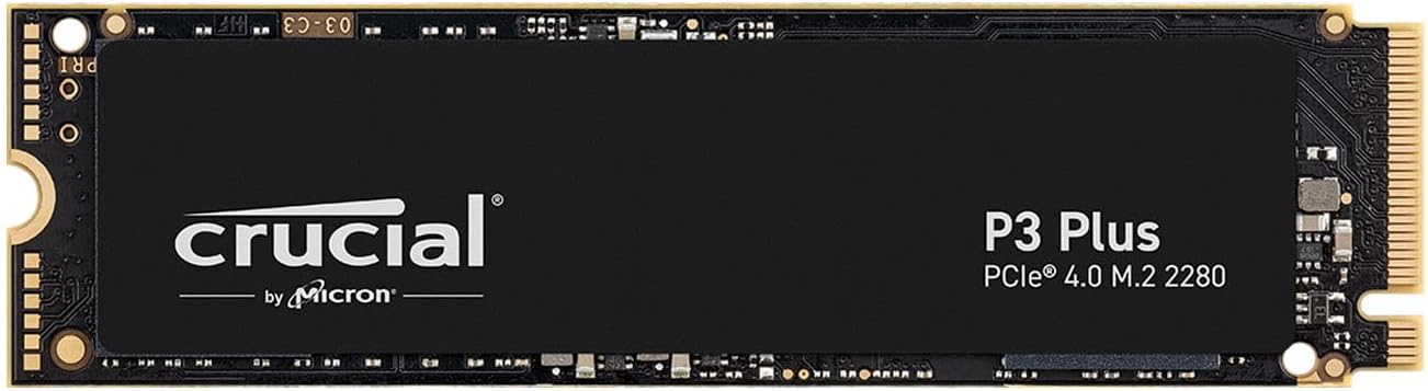 クルーシャル P3plus 1TB NVMe PCIe 4.0 M.2 SSD 最大5000MB/秒 5年保証