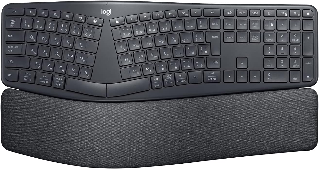 ロジクール ERGO K860 エルゴノミック スプリット Bluetoothキーボード グラファイト