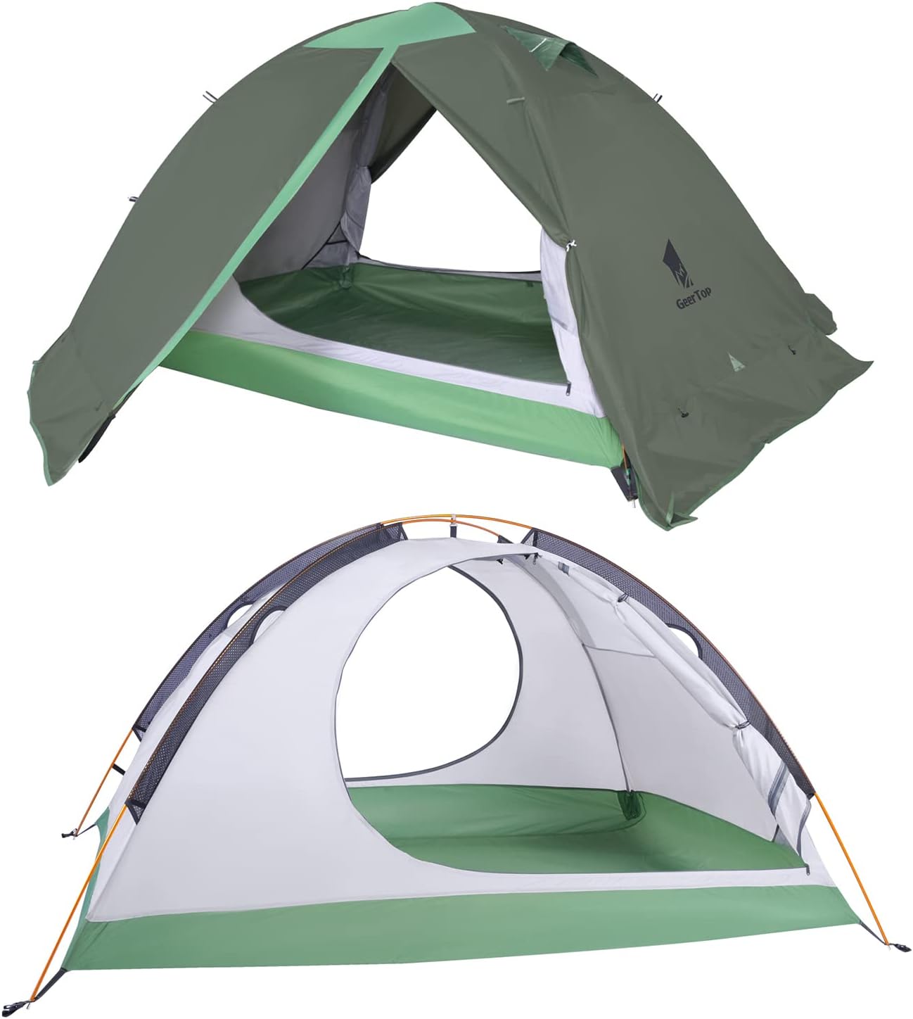 軽量2人用防水ソロテント 二重層・4シーズン対応 登山・キャンプ用
