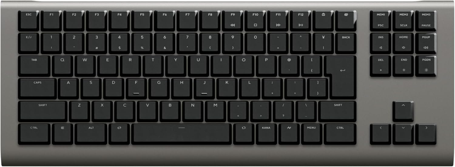ゼンエイムキーボード TKL 日本語配列 磁気検知式 ロープロファイル 脱着式Type-Cケーブル付き