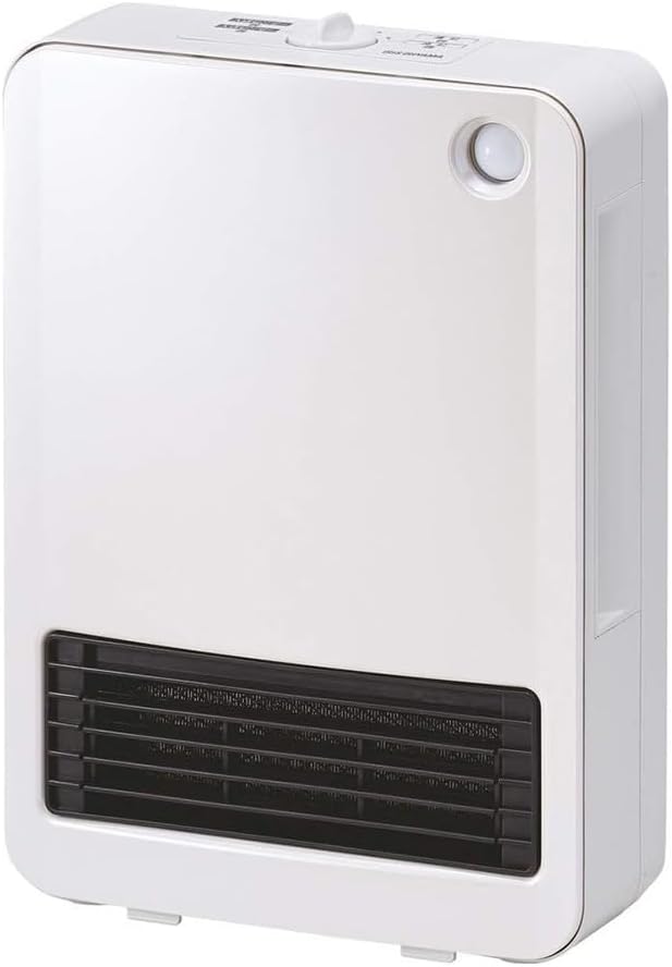 人感センサー付きセラミックファンヒーター 1200W ホワイト ~8畳 IRIS OHYAMA PCH-125D-W