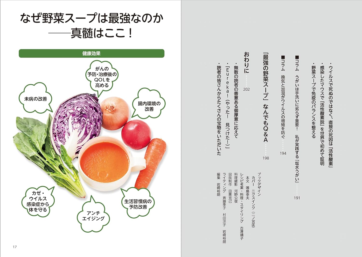 免疫力を高める野菜スープレシピ集：40人の体験談 新装版