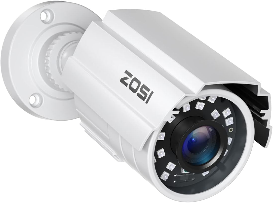 防犯カメラ 200万画素フルHD 1080P 屋内/屋外対応 アルミニウム合金製 防水防塵 IP66 暗視機能付き