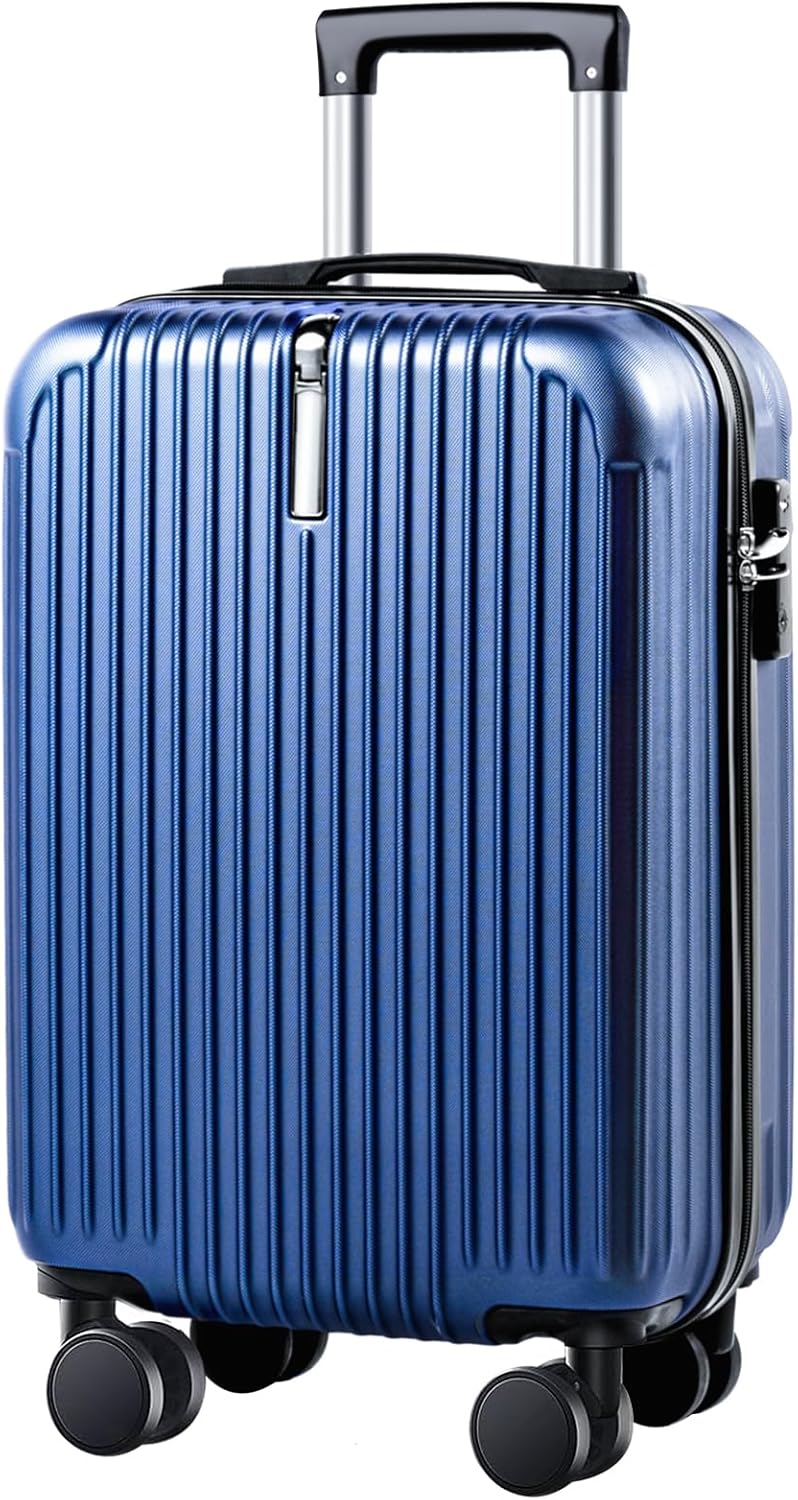 超軽量キャリーケース Mサイズ (60L) ネイビー 360度回転 TSAロック搭載