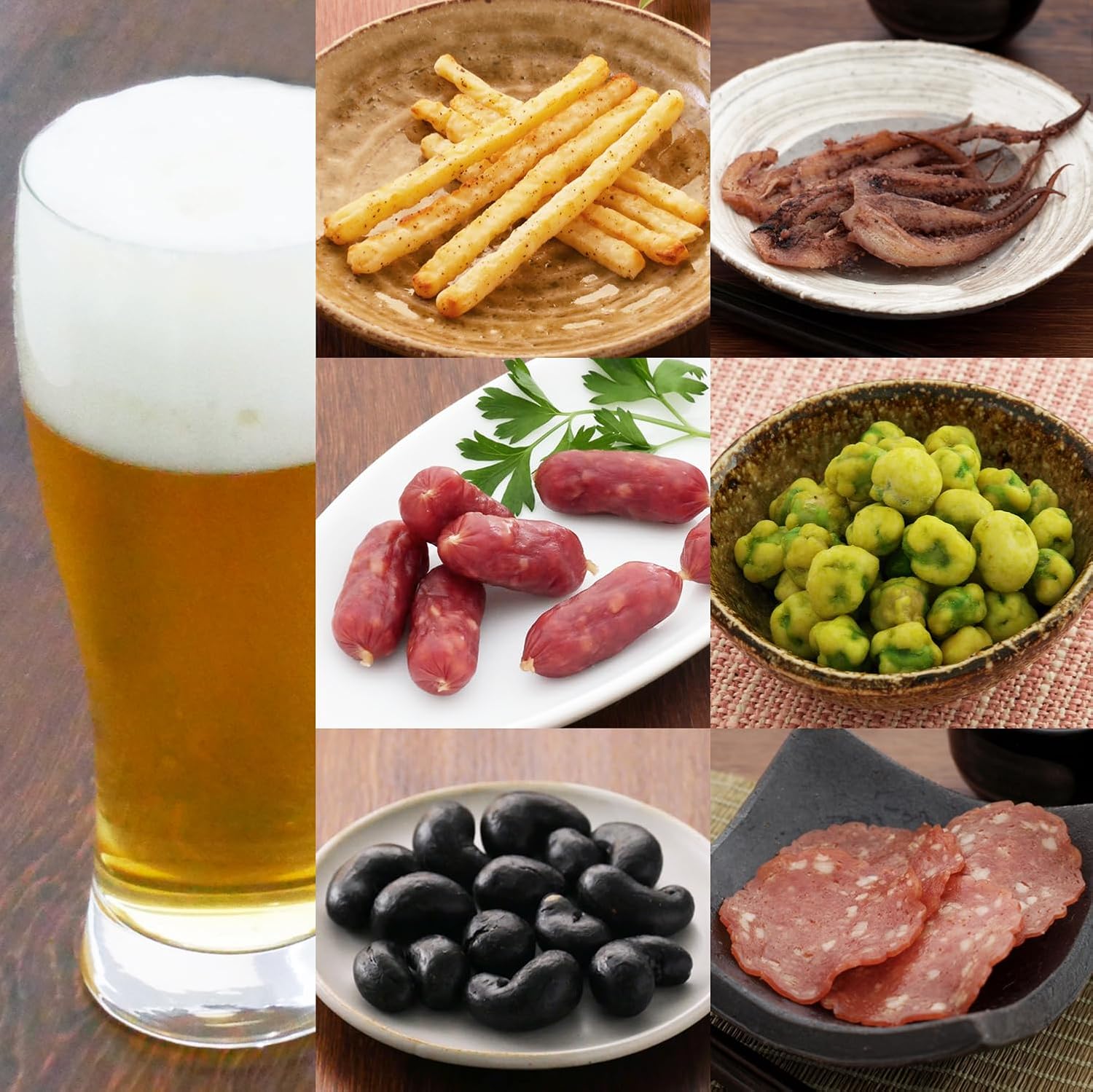 ビール用おつまみ6品セット - 高級珍味ギフト（父の誕生日・帰省土産用）